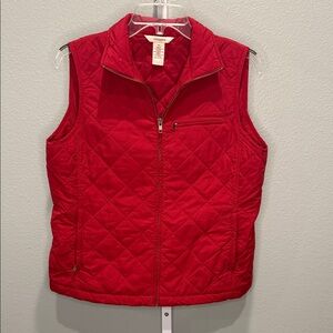 Sundance Med Bright Red Quilted lightweight Sleeveless Vest